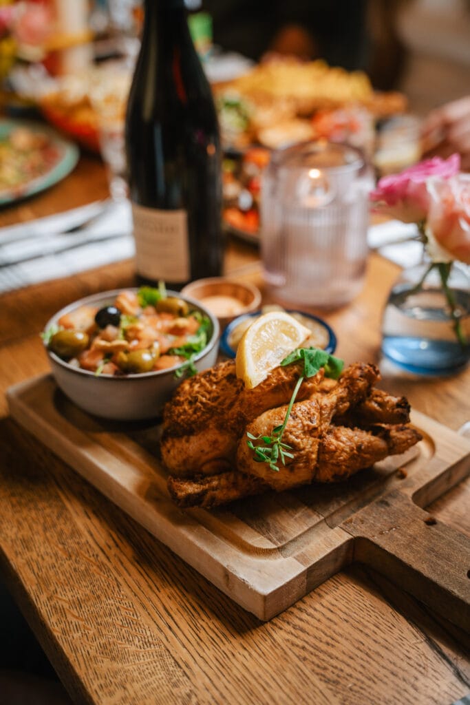 Foto van onze nieuwe zomerkaart tijdens de dinerdeal