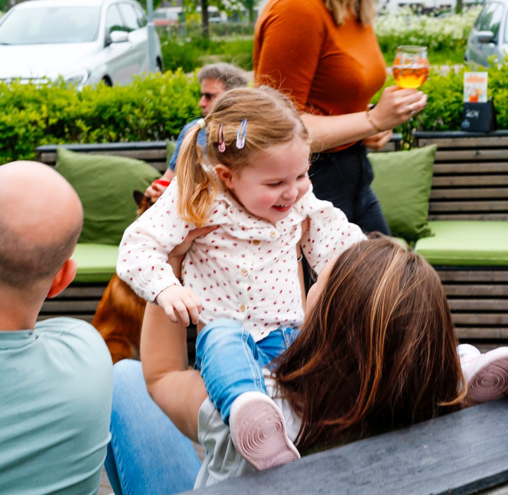 Kindvriendelijk terras Buurten in de Fabriek