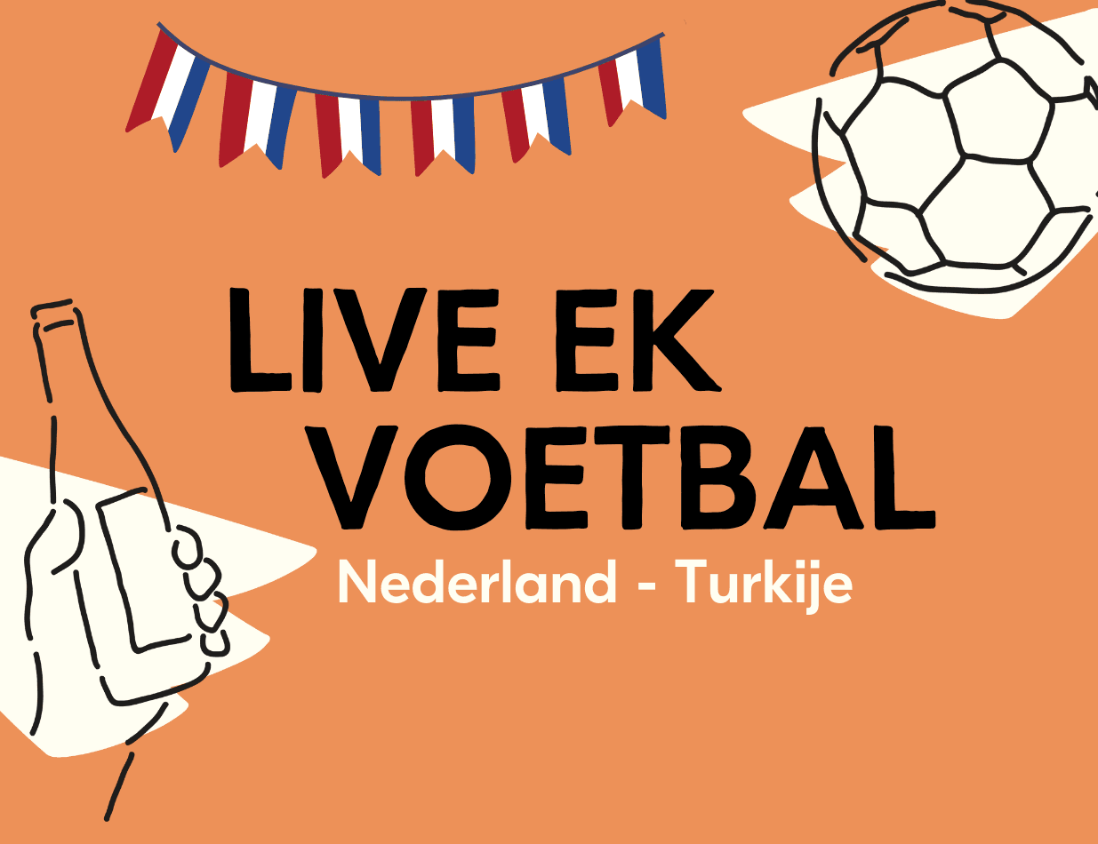 Visual EK Voetbal Nederland - Turkije