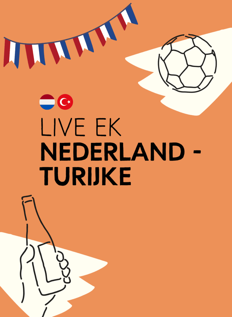 Visual EK Voetbal Nederland - Turkije