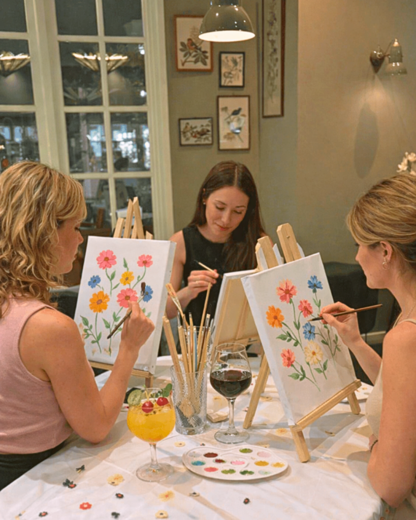 Sip & paint bij Buurten in Oost