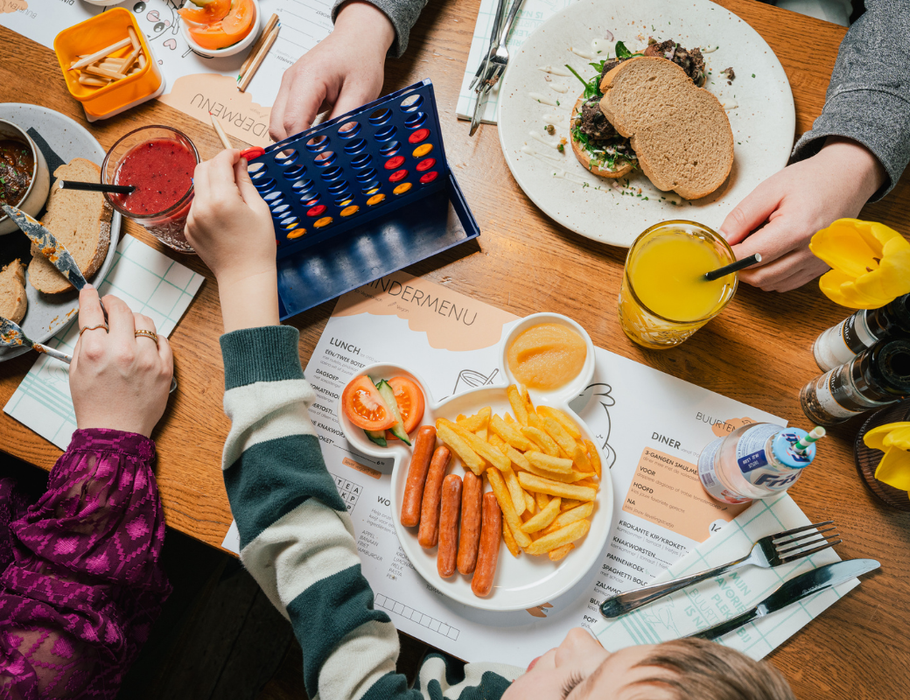 Kindermenu gerechten bij Buurten